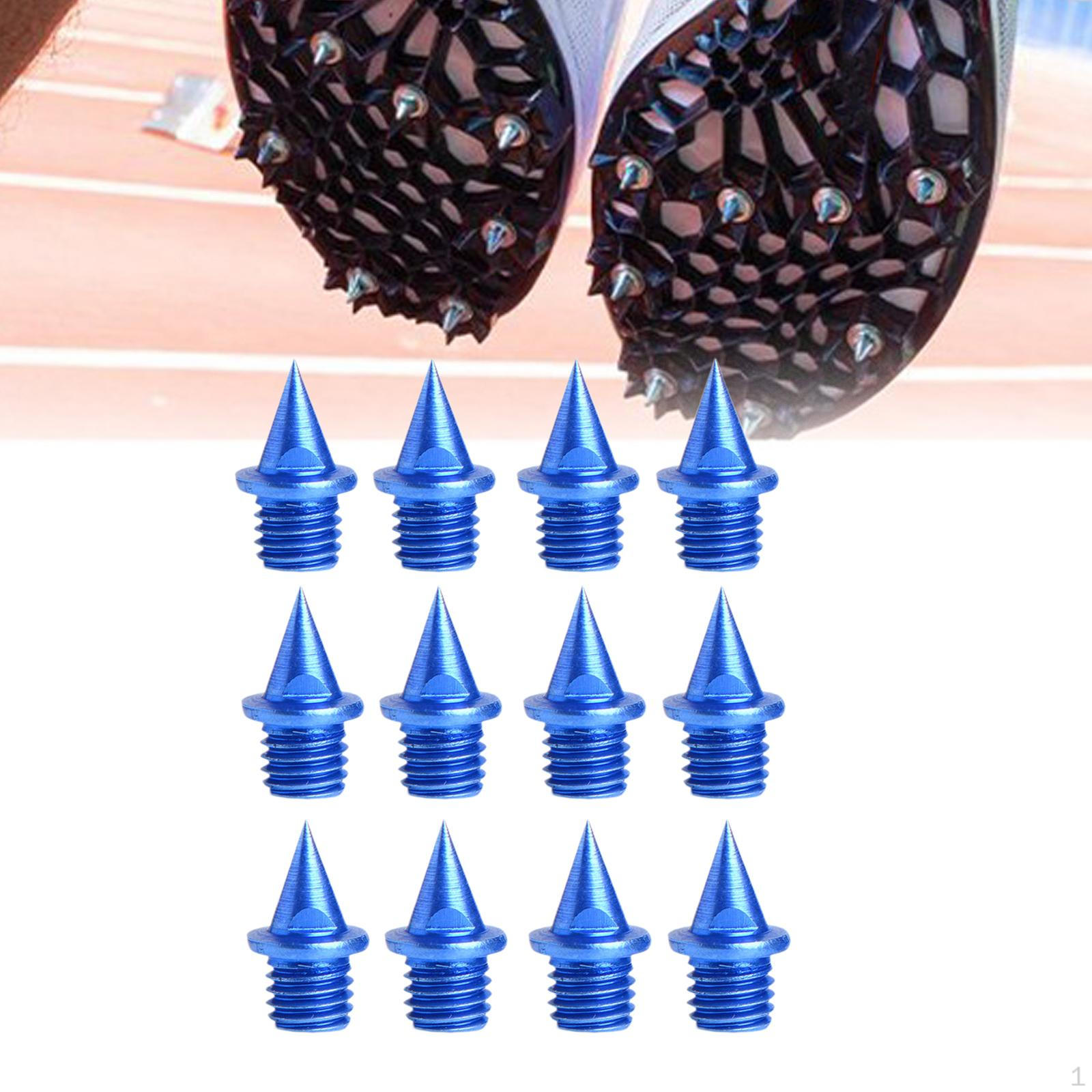

12 легкоатлетических беговых шипов с нескользящей заостренной кроссовкой для синий