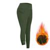 High Waisted Fleece Lined Leggings Women Lightweight Yoga Pants Casual Workout Thermal Warm Tights With Pockets