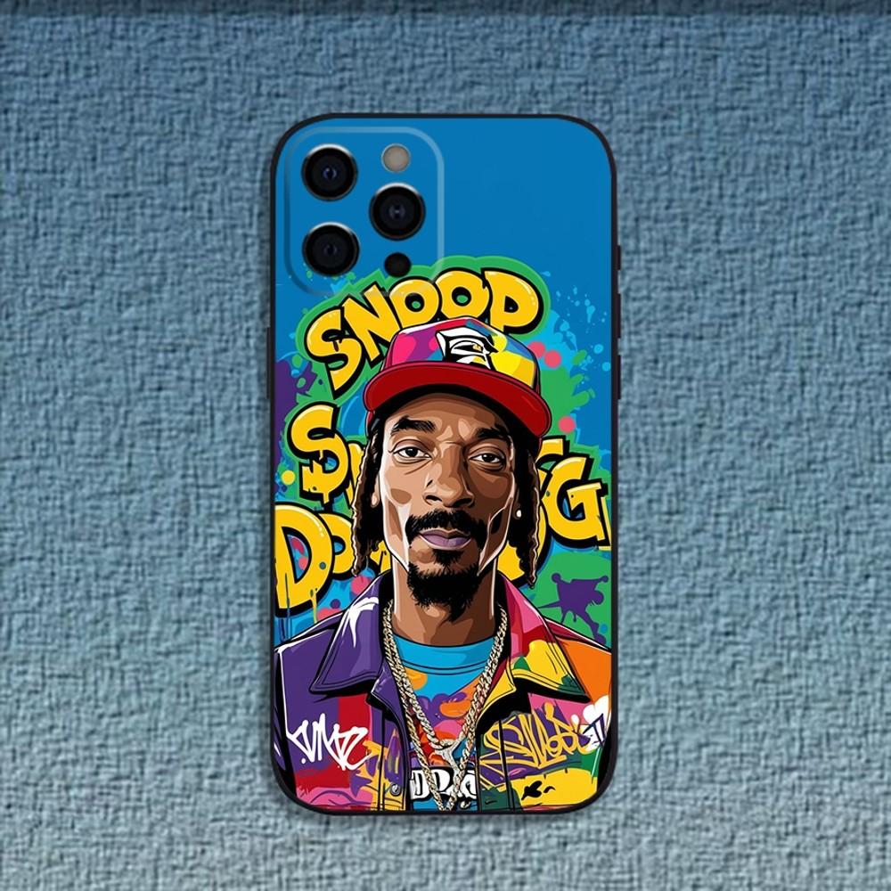 

Rapper S-Snoop D-Dogg Phone Case For iPhone 16,15,14,13,12,11,Pro,X,XS,Max,XR,Plus,Mini Soft Black Cover iPhone15