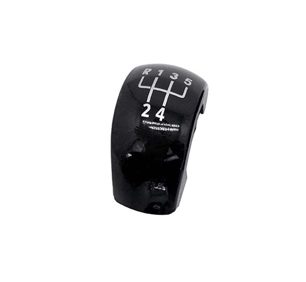 New 5Speed Gear Shift Knob Stick Button Cap Cover Plastic Chrome Black Silver For Skoda Octavia MK2 II (04-08), II FL (08-11)