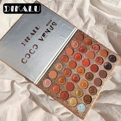 DIKALU Paleta de fard de pleoape Mashed Potato 35 de culori Earth Color Cosmetics Machiaj perlat Machiaj rezistent la apa 3 farduri de pleoape
