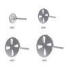 Round Thick Steel Pedicure Drill Bit Manicure Metal Disk For Replacement