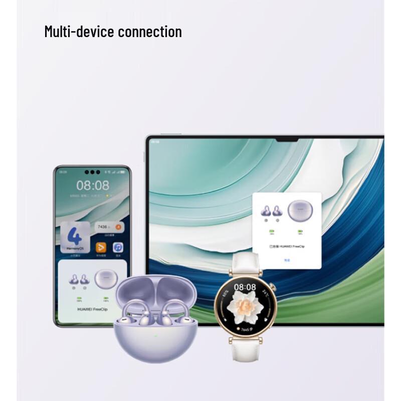 Huawei FreeClip Open-Fit Wireless Ear-Clip Earbuds