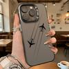 Airplane Silhouettes Trails Hard Phone Case for Iphone 16 15 14 13 12 11 Pro Max Mini Shockproof Anti-Scratch Protective Cover