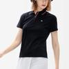 FILA Solid Color Sports Casual Short Sleeve Polo Shirt Women tops Legendary-Blue F11W221104FNV