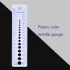 Plastic Knitting Needle Gauge Ruler Inch Cm Sewing Tools US UK Canada Sizes 2 10mm