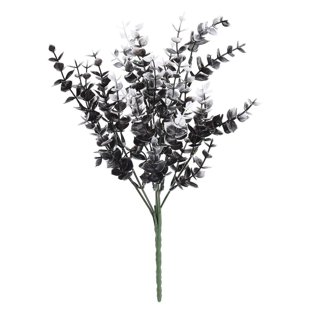 Simulation Black Eucalyptus Leaf Fake Flower Artificial Plants Grass Garden Wedding Table Decors Porch Ferns Simple Home Decor