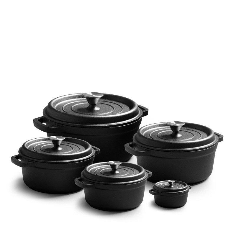 European Style Double Ear Cast Iron Bread & Stew Pot - Non-Stick, Deepened and Enlarged