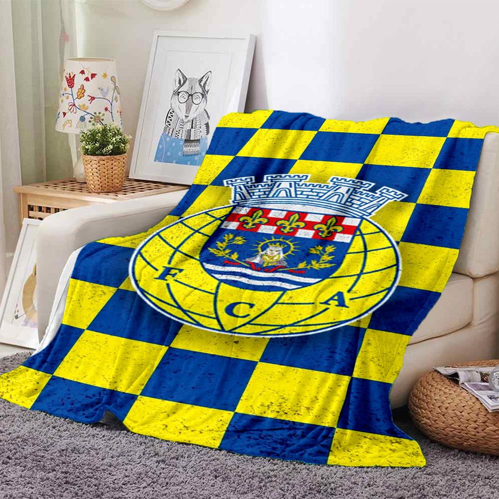 FC Arouca Print Flannel Blanket High Quality Warm Comfortable Cover for All Seasons Perfect for Gifts Home Decor