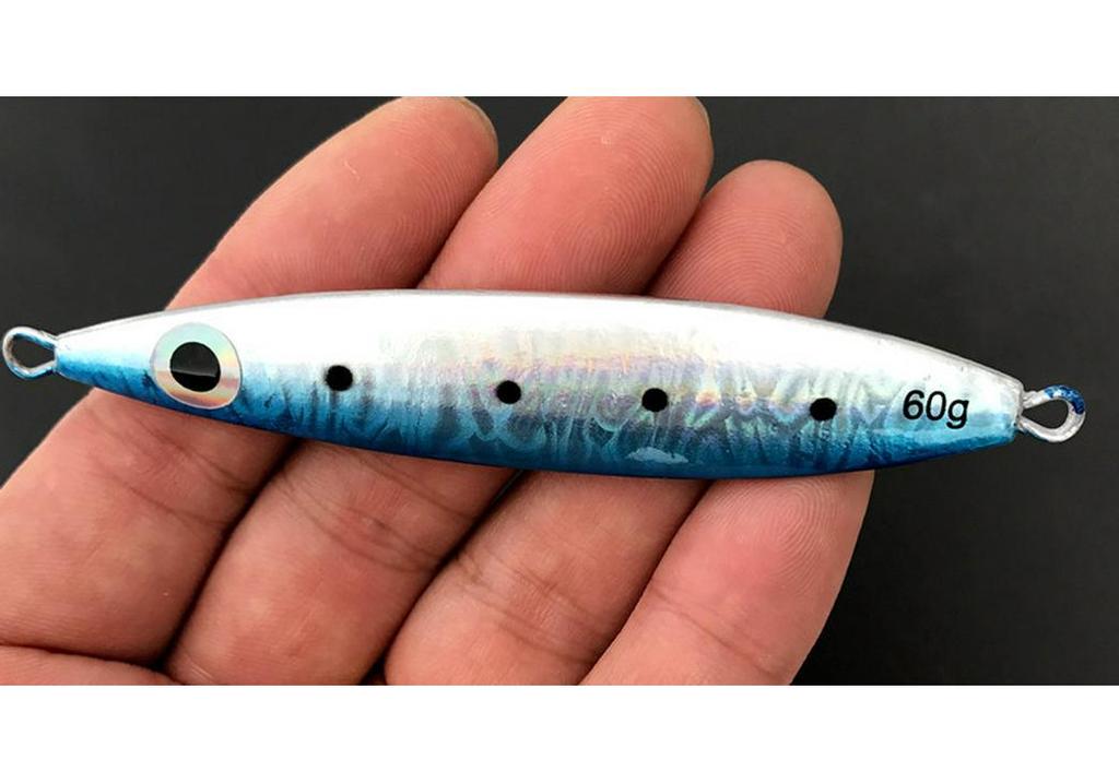 Wan Ya Night Glow Willow Leaf Sea Fishing Spinner Lure (60g) - Lead Fish Iron Plate Set
