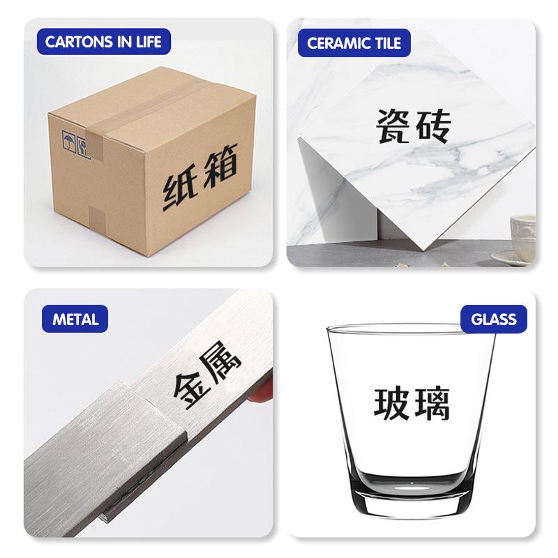 12 Pieces/Box Oil-Based Markers Pen Set Waterproof Quick-Drying Non-Erasable for CD Glass Courier Box Metal Graffiti Painting