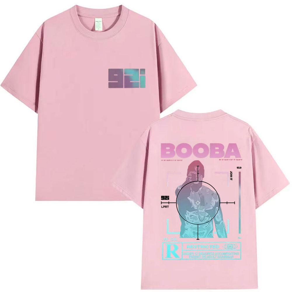 Rapper BOOBA B2O Tour 2025 Graphic T Shirts Mens Hip Hop Gothic Short Sleeve Tshirt Retro High Quality Cotton Tees Streetwear