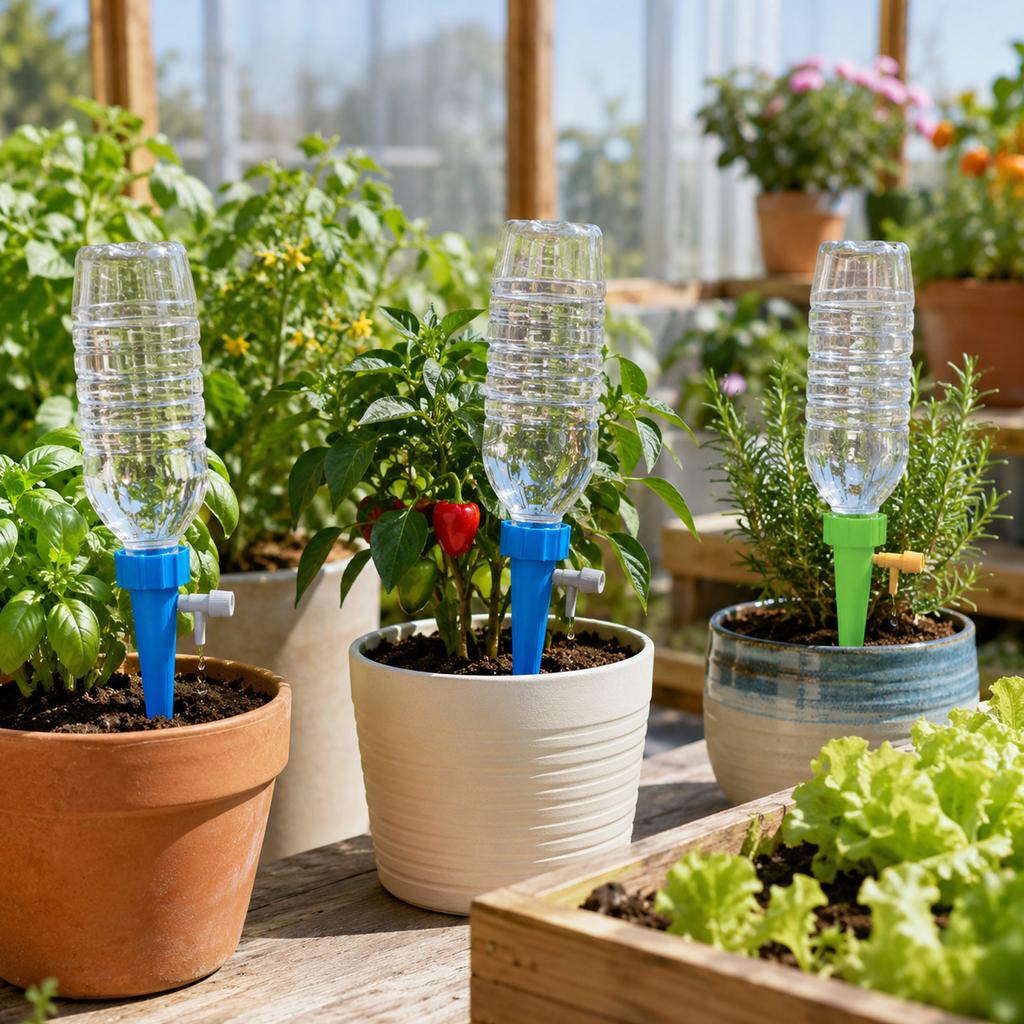Irrigation, Adjustable Self-Watering for Indoor and Outdoor Potted Plants