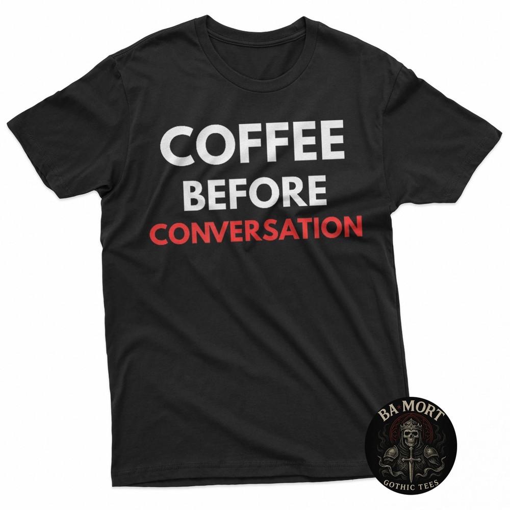 Funny Caffiene with Attitude TShirt Unisex T-Shirt L
