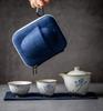 Ceramic Teapot Gaiwan with 2 Teacups Kung Fu Tea Set Drinkware