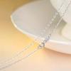 Luxury Stacked Silver Necklace Zinc Zinc Alloy Collarbone Chain Elegant Glitter Choker Necklace  Women