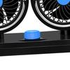 Doppelkopf USB-Ventilator für Armaturenbrett Auto ABS 360 Grad drehbarer tragbarer Fahrzeugkühlventilator für Wohnmobil