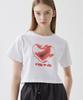 Nasttingijeubeleoldaenmi Matal Luv Tee_White [Crop]