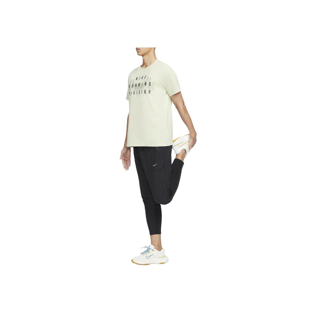 Nike Running Division Dri-FIT ADV UV Einfarbig Schnürung Schnelltrocknend Elastisch Lässig Gestrickte Sporthose Herrenhose Schwarz FN3975-010