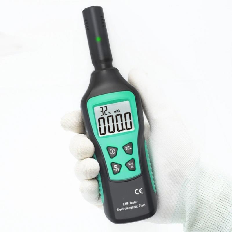 Radiation Monitor Tester with Alarm Temperature Measurement Radio Frequency Detector Electromagnetic Radiation Detector