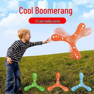 Kids' EVA Foam Hand-thrown Boomerang: Soft 3-Blade Frisbee Toy for Outdoor Play, Ages 6+