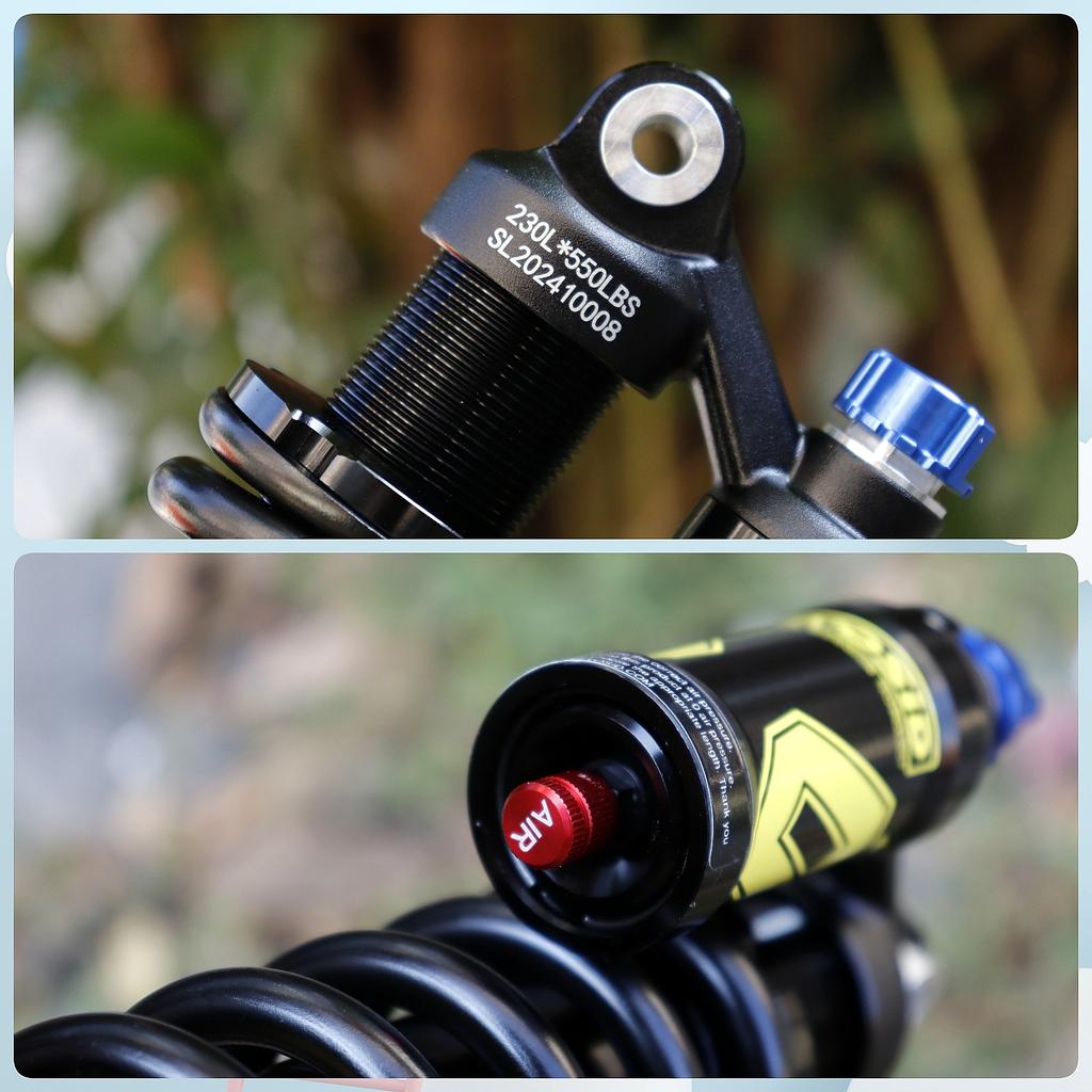 EVOSID Mountain Bicycle Rear Shock Absorber 550lbs Oil Spring Suspension MTB Bike Rear Shock 190/210/230mm Soft Tail Motor Shock