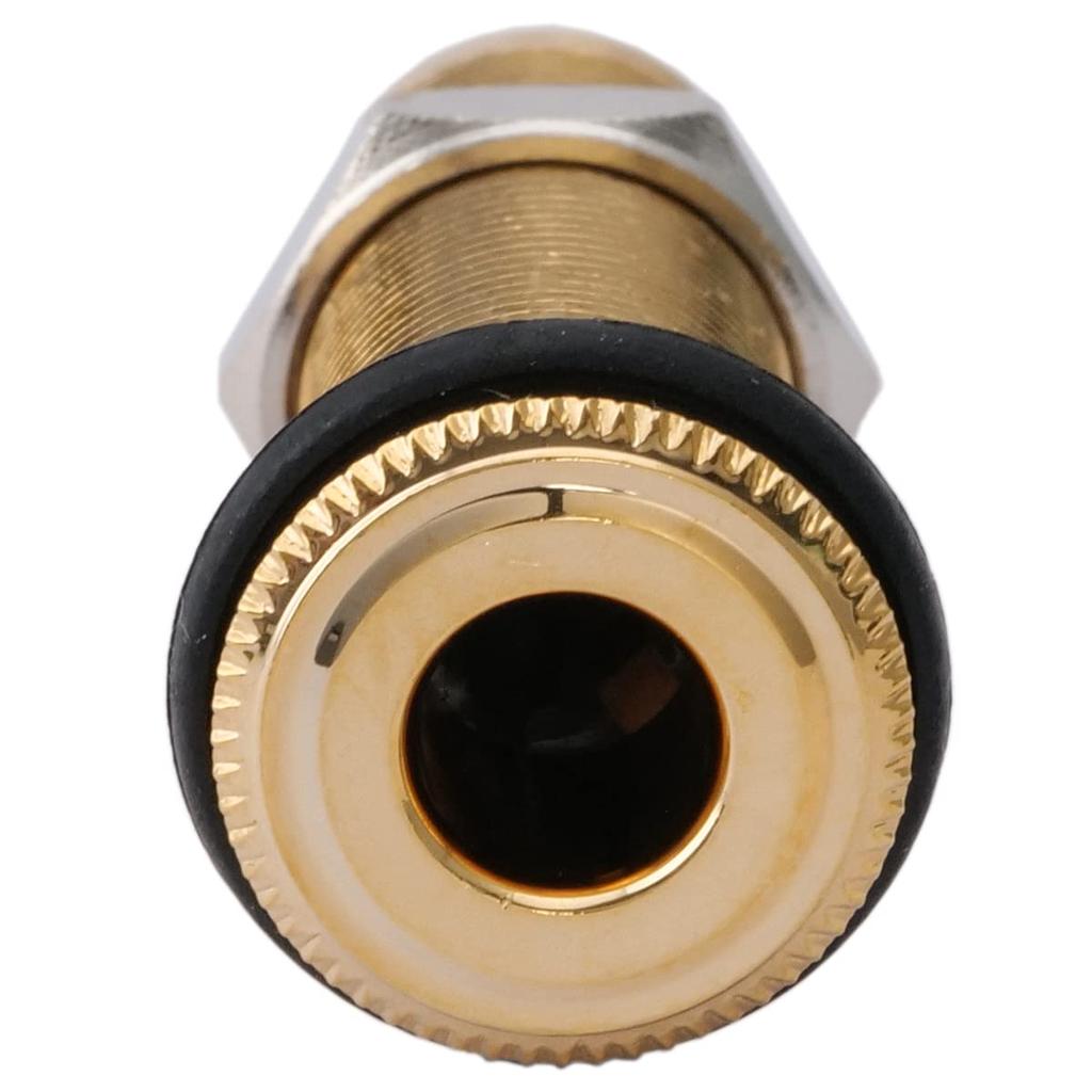 Musiclily Pro mm Cylinder Type Mono Jack for Electric Gold 6.35 Guitar/Bass,