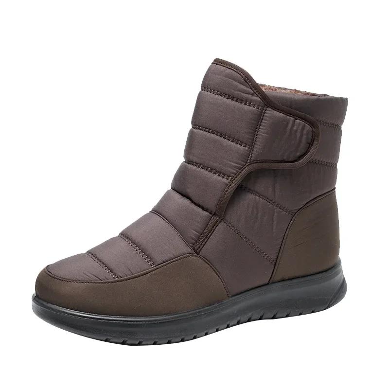 Waterproof Women Boots Winter Shoes Platform Wedge Snow Boots Comfort Thick Plush Warm Ankle Boots Female Footwear Botas Mujer
