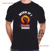Bold Black Cotton T Shirt With Fiery Mind All Vintage Slightly Breathable Comfortable Versatile Stylish