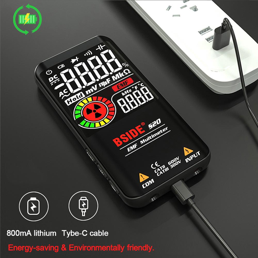 BSIDE S20 Smart Multimeter with Large Color Screen - Measures Electromagnetic Radiation & Multi-function Tester