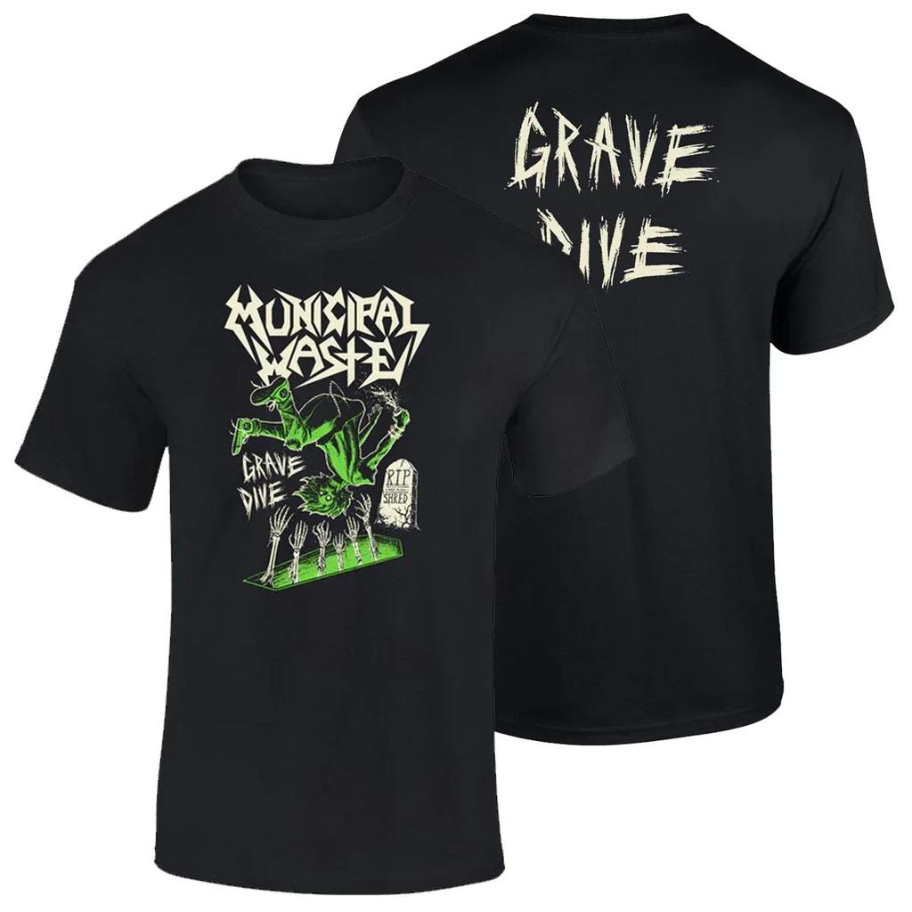 Municipal Waste Thrash Band Graphic Cotton T-shirt Men Women Short Sleeve Print T Shirt Cotton Tops Fashion Brand Summer Tee