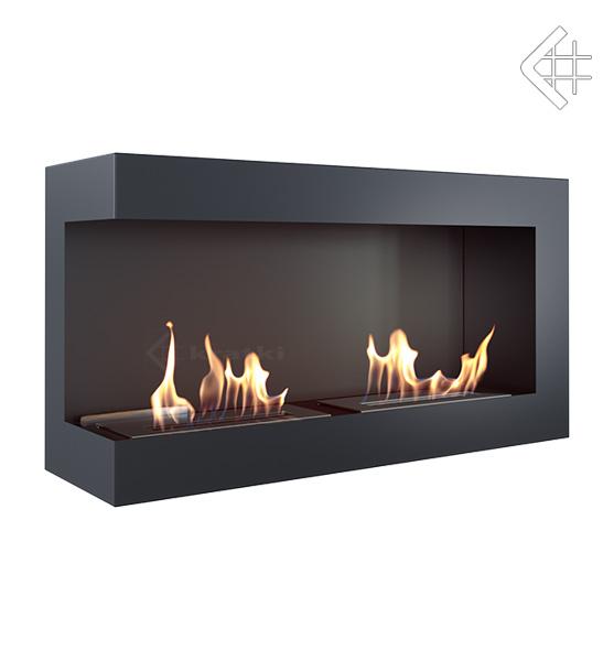 Wall mounted Bioethanol fireplace DELTA 900 TÜV left-sided