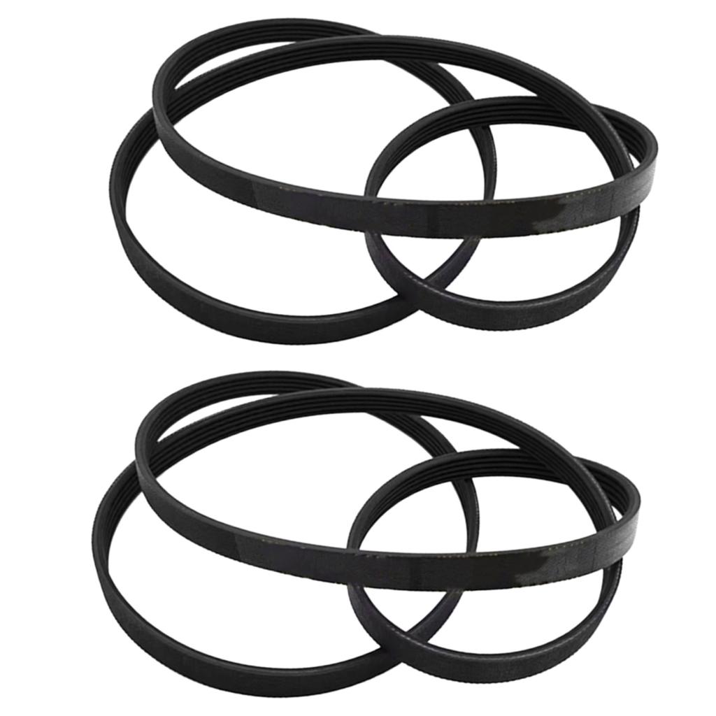 Set of 2 Washing Machine Belt Drive Bands Washing Machine Drive Belts Washer Repair Part Rubber Texture for Washer