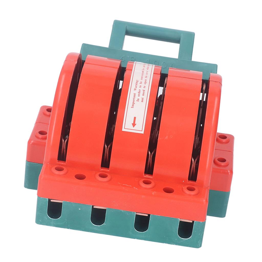 DPDT Power Isolation Switch 4P AC380V 100A Double Pole Double Throw Electrical Disconnect Knife Swit