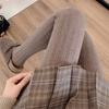 Thermal Vertical Ribbed Knit Tights Vintage Women Slimming Stockings Korean Fashion Underwear For Autumn Winter Cotton Pantyhose