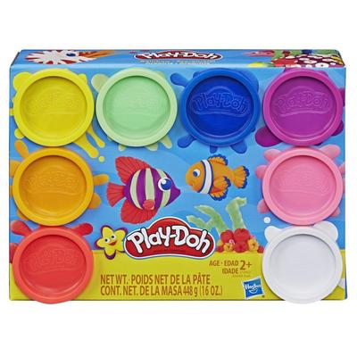 Zestaw 8 paczek PD Play Doh: 8 paczek Rainbow Compound + 8 paczek Neon Compound