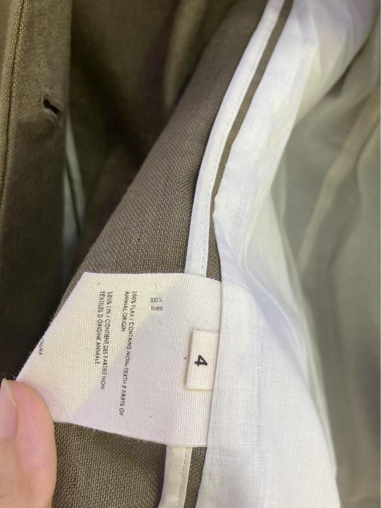 Nanyou Women's High-End Linen Collarless Jacket - Minimalist Style, Autumn 25