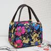 Portable Nylon Floral Print Tote Bag Waterproof Multifunctional Women Handbag Mommy Bag For Picnic Travel