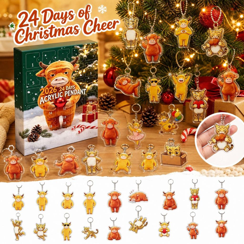 2D Christmas Tree Hanging Ornament, Fun Holiday Christmas Decoration for Tree Décor