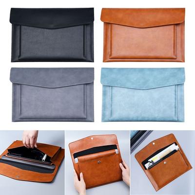 Double-layer Document Bag Leather Business Briefcase High-quality Archive Bag