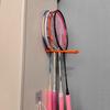 Veggmontert racketholder Tenniskracketholder Badmintonracketholder Veggbølgekrok Oppbevaring Holder flere racketer Stativ