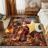 1PC Custom Name Christmas Magic Scene Theme Floor Mat Ideal for Living Room, Game Rooms, Office, Bedroom, Office Floor Mat , Floor Mats for Home