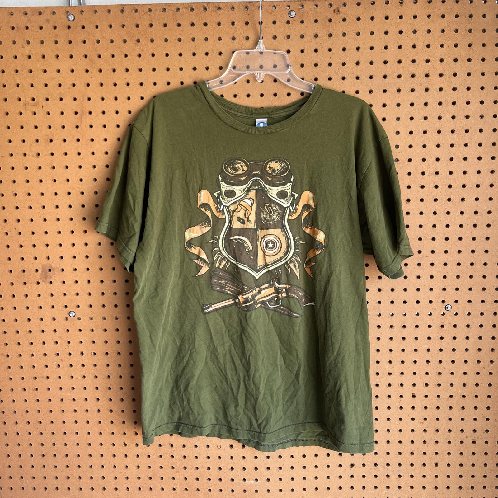 Shirt Woot Hunting Graphic T-Shirt Olive Green Size Men’s XL S