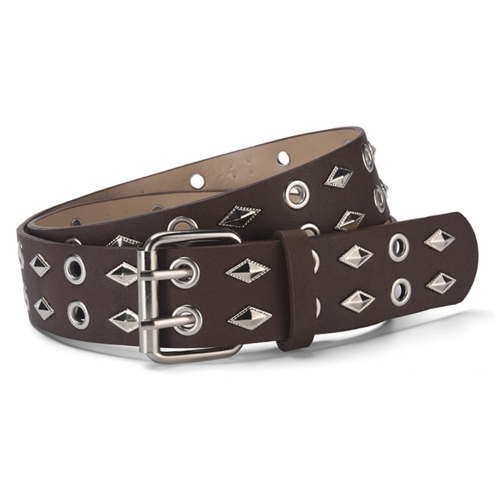 Luxury Design Business Waist Belt Retro Punk Waistband Trendy Rivet Belt  Paired with Skirts Jeans