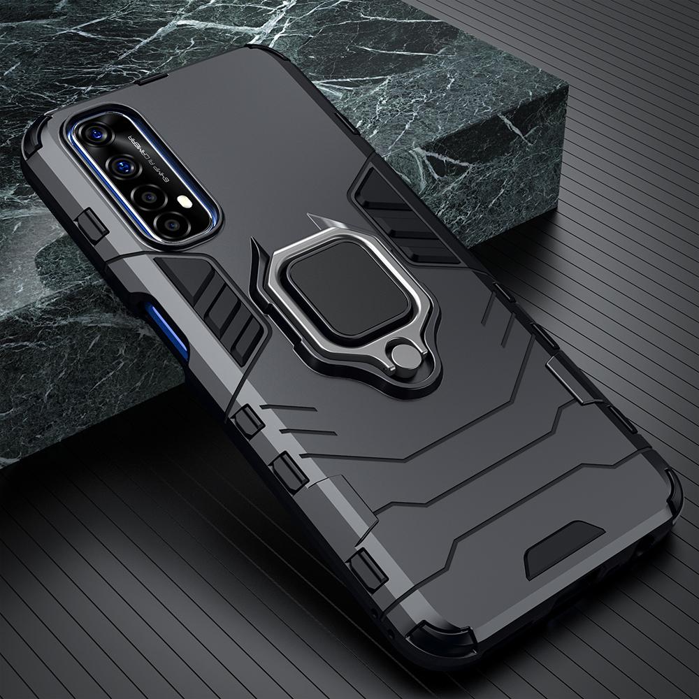 

Shockproof Armour Case For Realme 10 9 8 7 Pro Plus 9i 8i GT NEO 5 3 3T 2T GT 2 Pro C35 C31 C21 C3 Ring Holder Stand Phone Cover GT NEO 2T- GT 5G