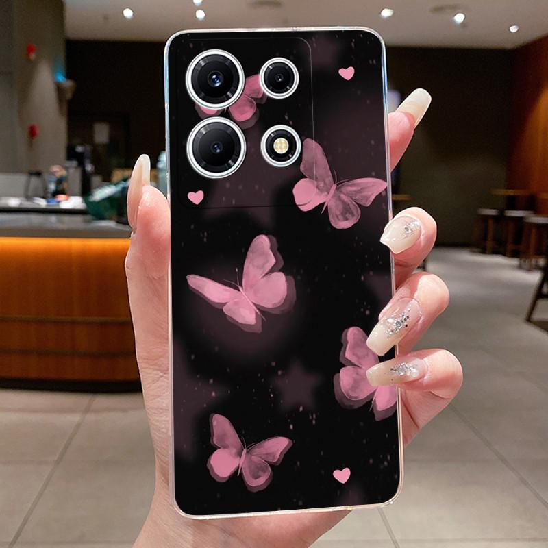 For Infinix Note 30 VIP Phone Case X6710 Clear Silicone Soft Cover For Infinix Note 30 VIP Fashion Flower Cases Note30 VIP Coque