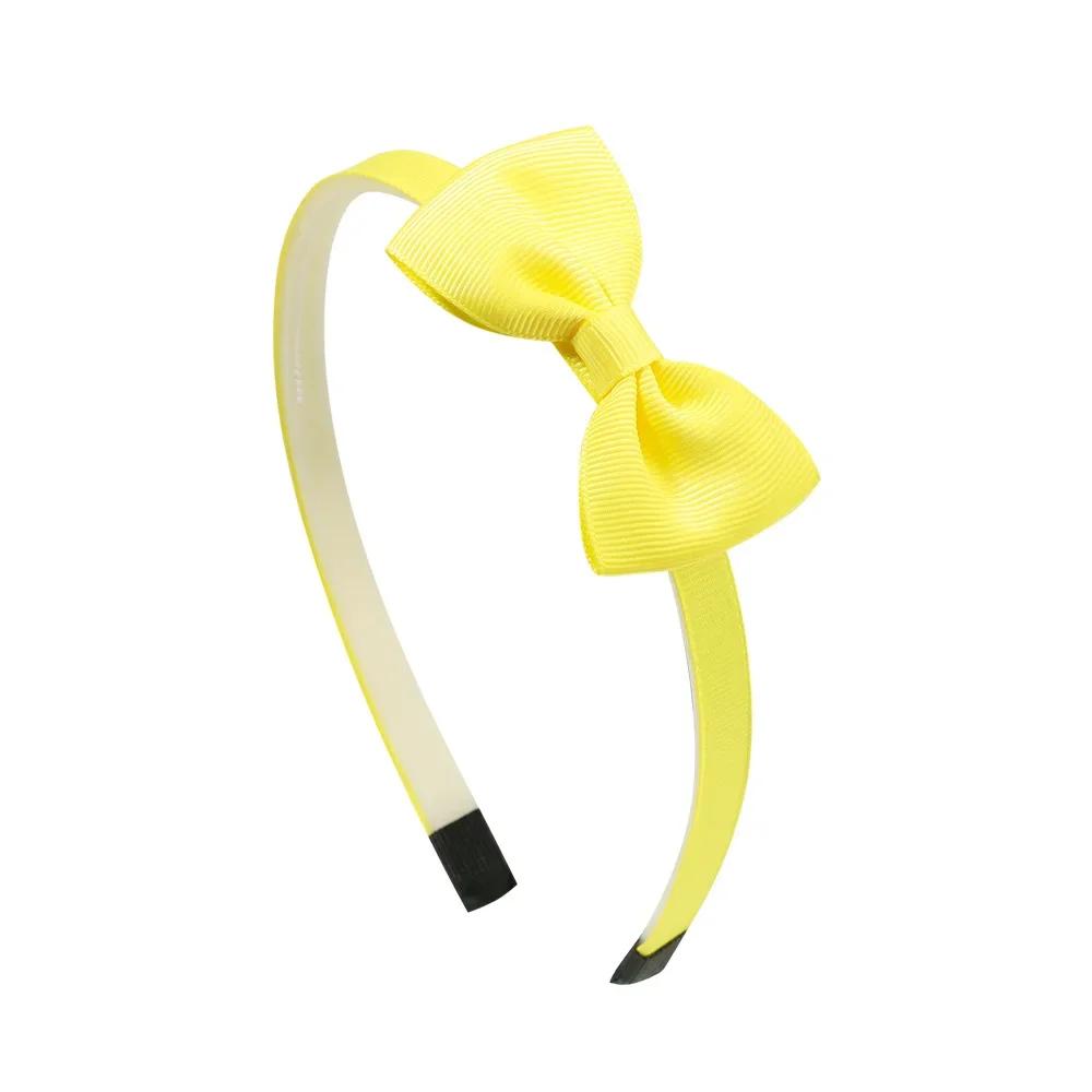 1pcs Cute Solid Color Ribbon Handmade Hair Bows Hair Bands for Girls Headband 20 Colors Cute Children Kids Baby Hair Accessories