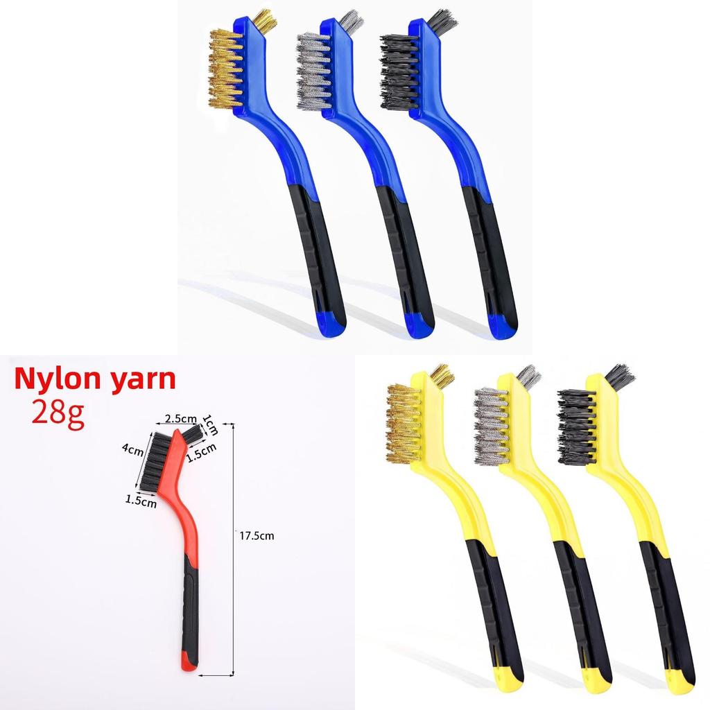 Copper Wire Brush Kitchen Gas Stove Cleaner With Long Handle For Grime Removal