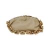 [Gebraucht] The Chain Pouch Weiche voluminöse Clutch 'Porridge/Gold' - Ausgezeichnet #HB3ZKH