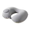 Inflatable U-Shaped Travel Neck Pillow with Press-Type Inflation, Foldable Compression Design for Car & Rail Travel